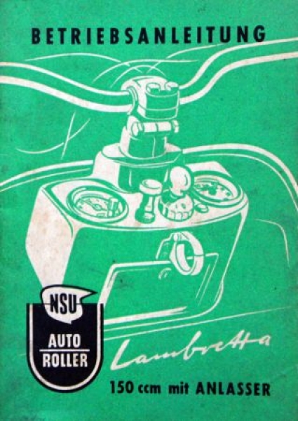 NSU Lambretta 150 ccm Owner Manual 1954 (6851)